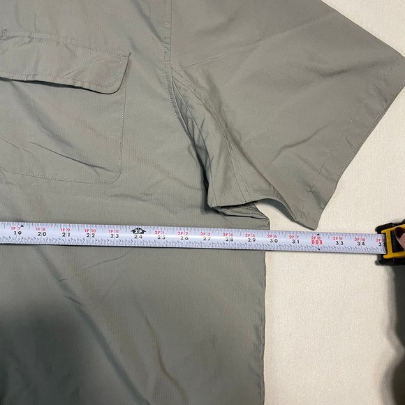 Duluth Trading Co Men's Short Sleeve Button Up Shirt Coolplus Gray - Size 3XL - Picture 6 of 7